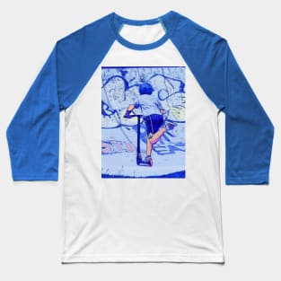 Pushin' It - Stunt Scooter Rider Baseball T-Shirt